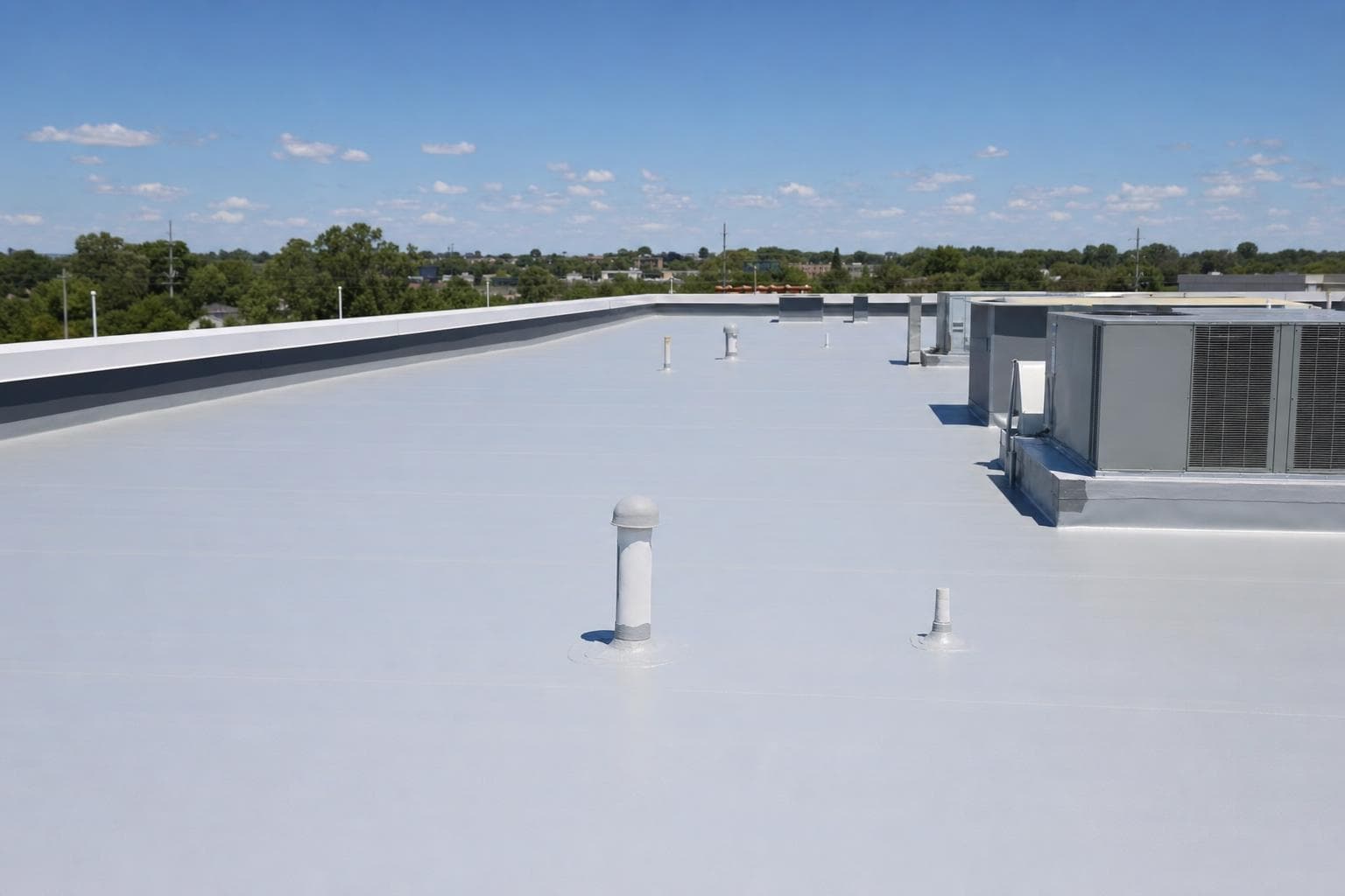 Industrial Roof Leak Repair after restoration
